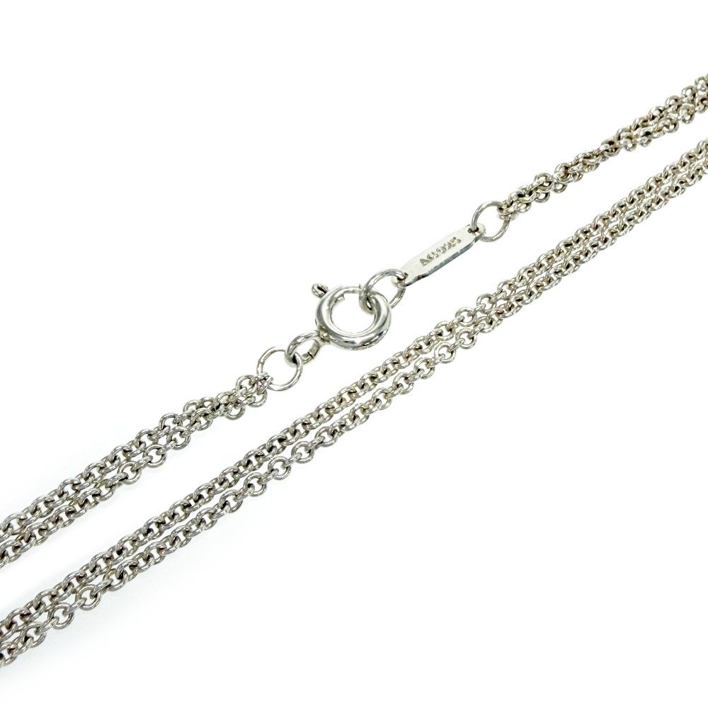 Tiffany & Co Silver Infinity Double Chain Necklace — view 7