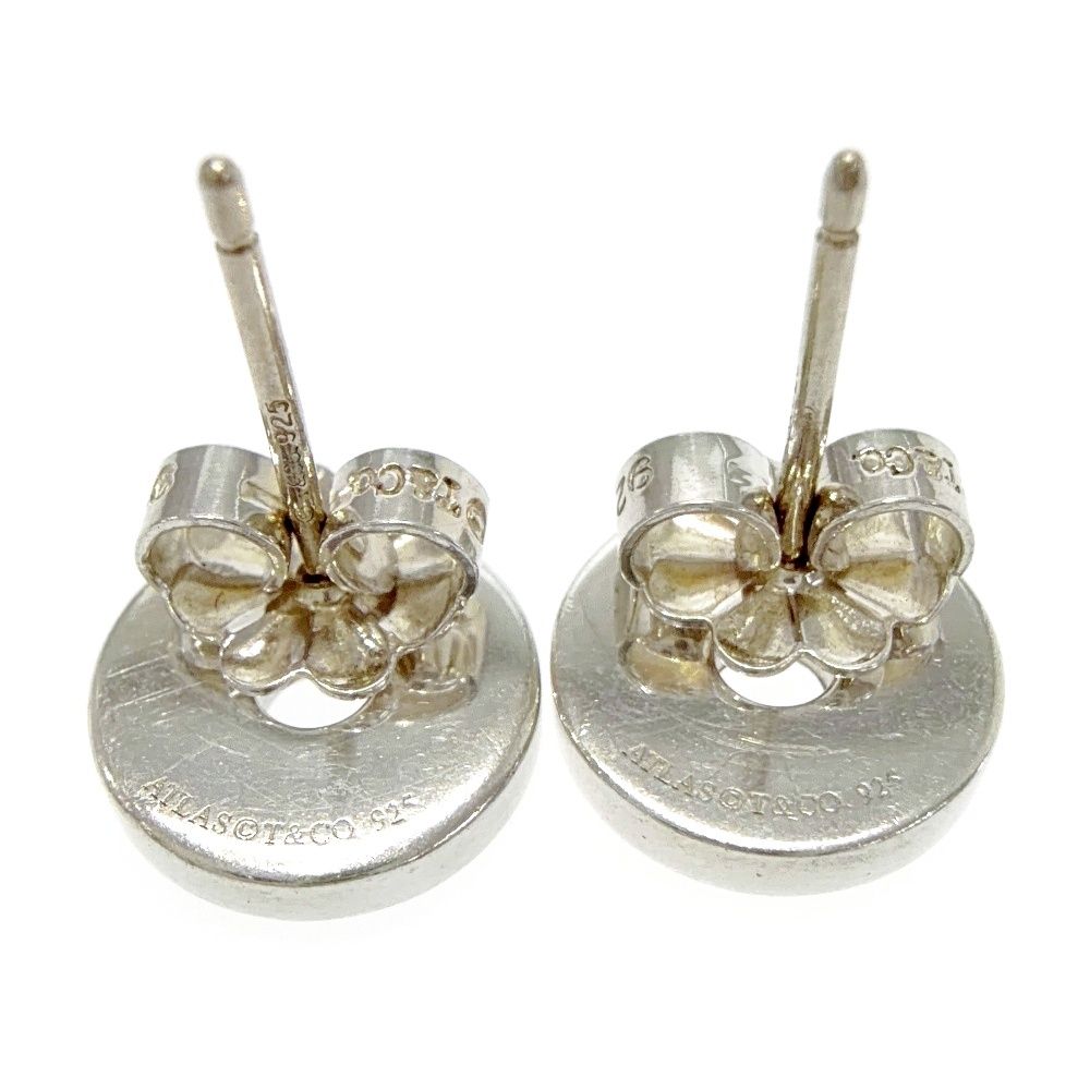 Tiffany & Co Silver Atlas Round Earrings — view 5