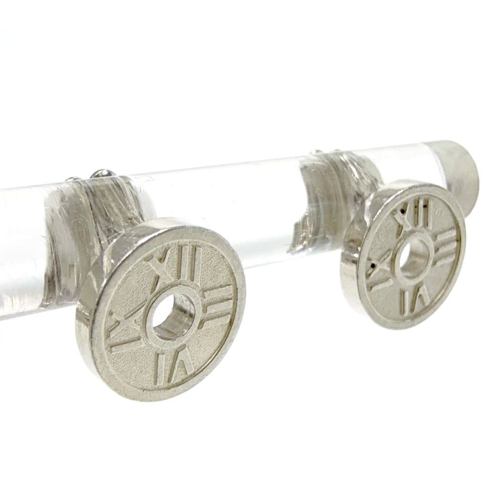 Tiffany & Co Silver Atlas Round Earrings — view 2