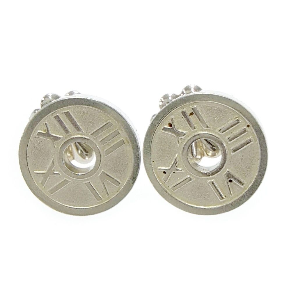 Tiffany & Co Silver Atlas Round Earrings