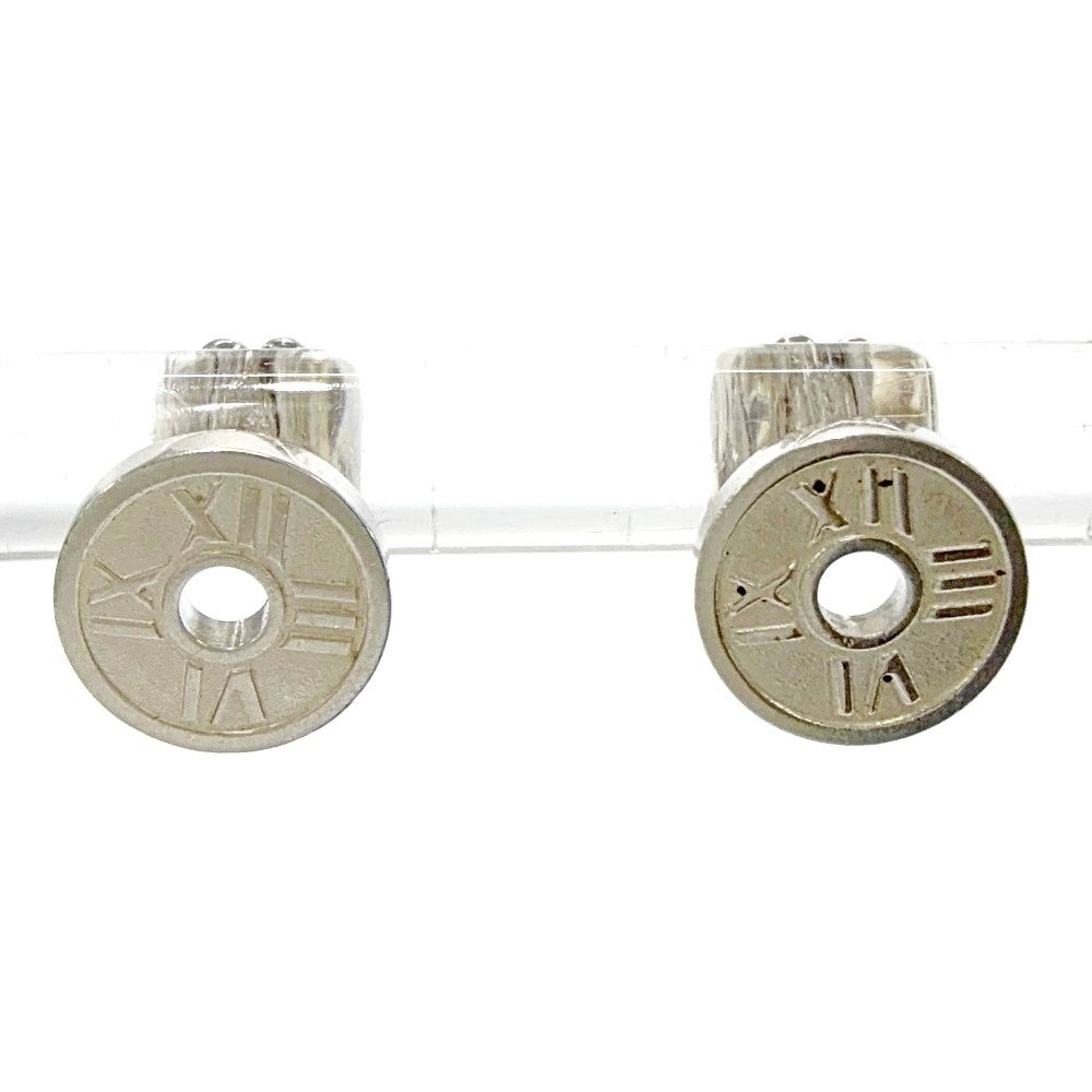 Tiffany & Co Silver Atlas Round Earrings — view 4