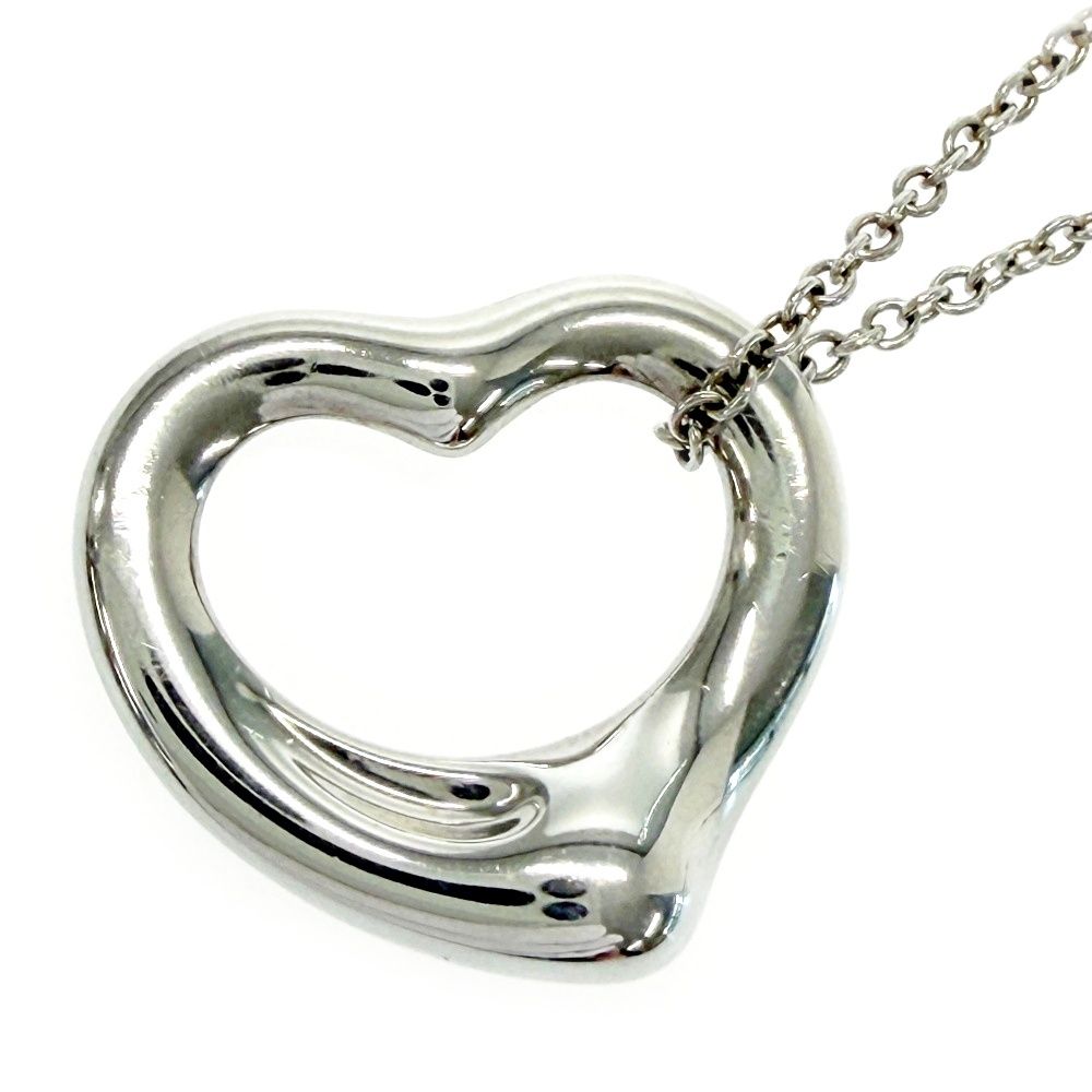 Tiffany & Co Silver Elsa Peretti Open Heart Necklace