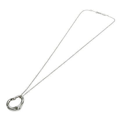 Tiffany & Co Silver Elsa Peretti Open Heart Necklace — view 3