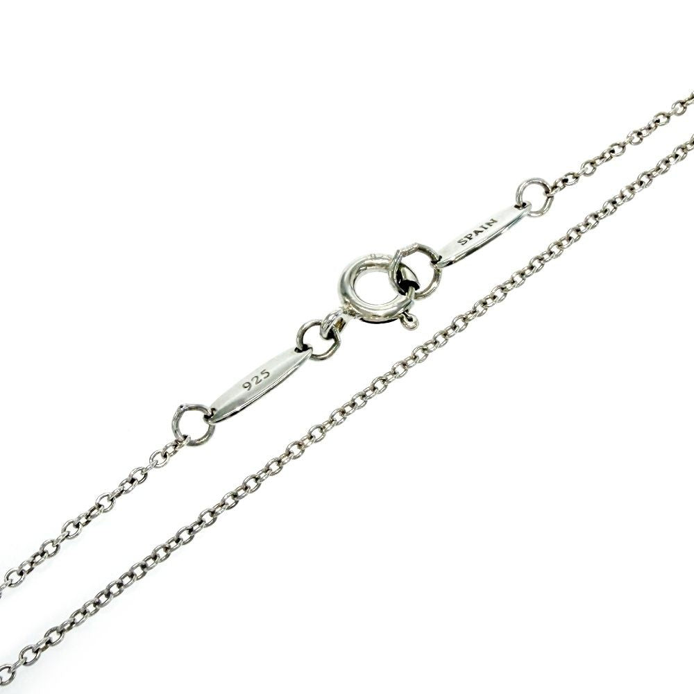 Tiffany & Co Silver Elsa Peretti Open Heart Necklace — view 6