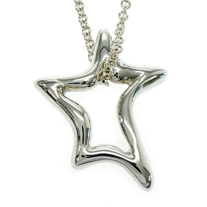 Tiffany & Co Silver Open Star Necklace