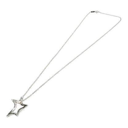 Tiffany & Co Silver Open Star Necklace — view 4
