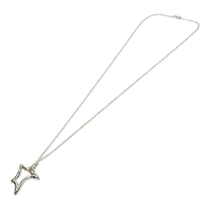 Tiffany & Co Silver Open Star Necklace — view 3