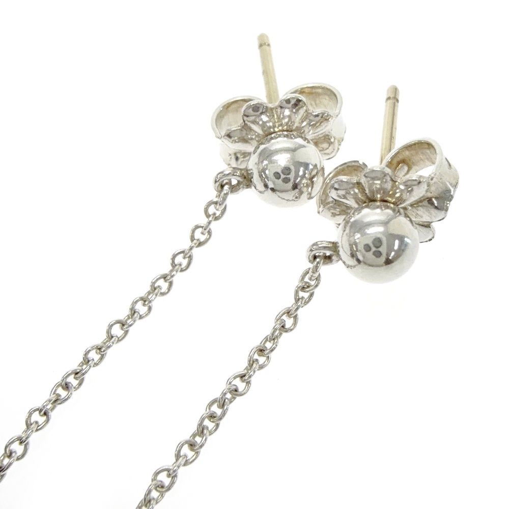 Tiffany & Co Silver Onyx Chain Earrings — view 7