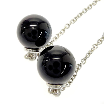 Tiffany & Co Silver Onyx Chain Earrings — view 6