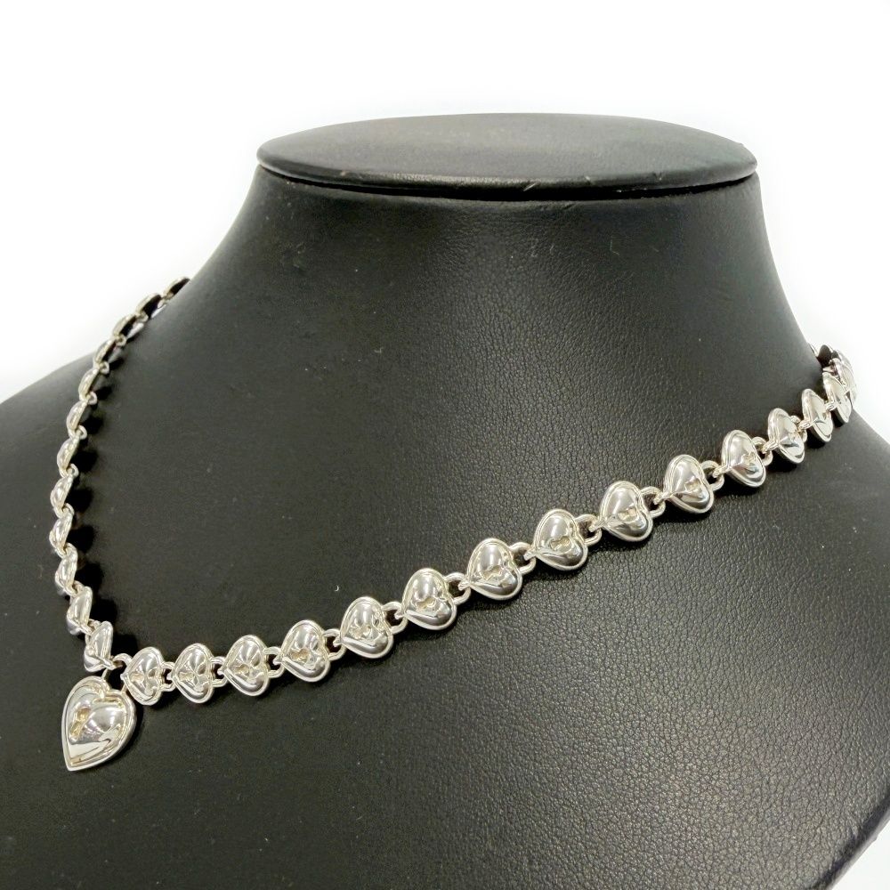 Tiffany & Co Silver Heart Lock Necklace — view 2