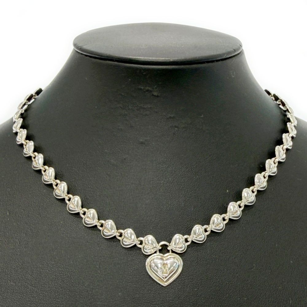 Tiffany & Co Silver Heart Lock Necklace