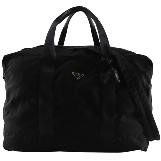 Prada Nylon Black Boston Bag