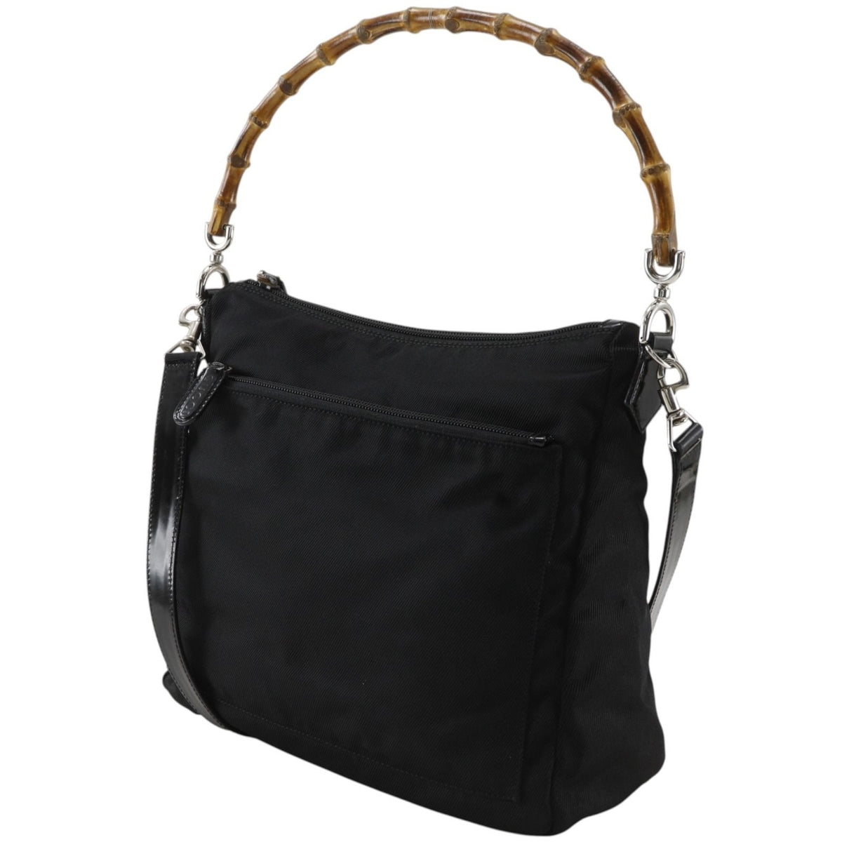 Gucci Nylon Canvas Black Shoulder Bag — view 2