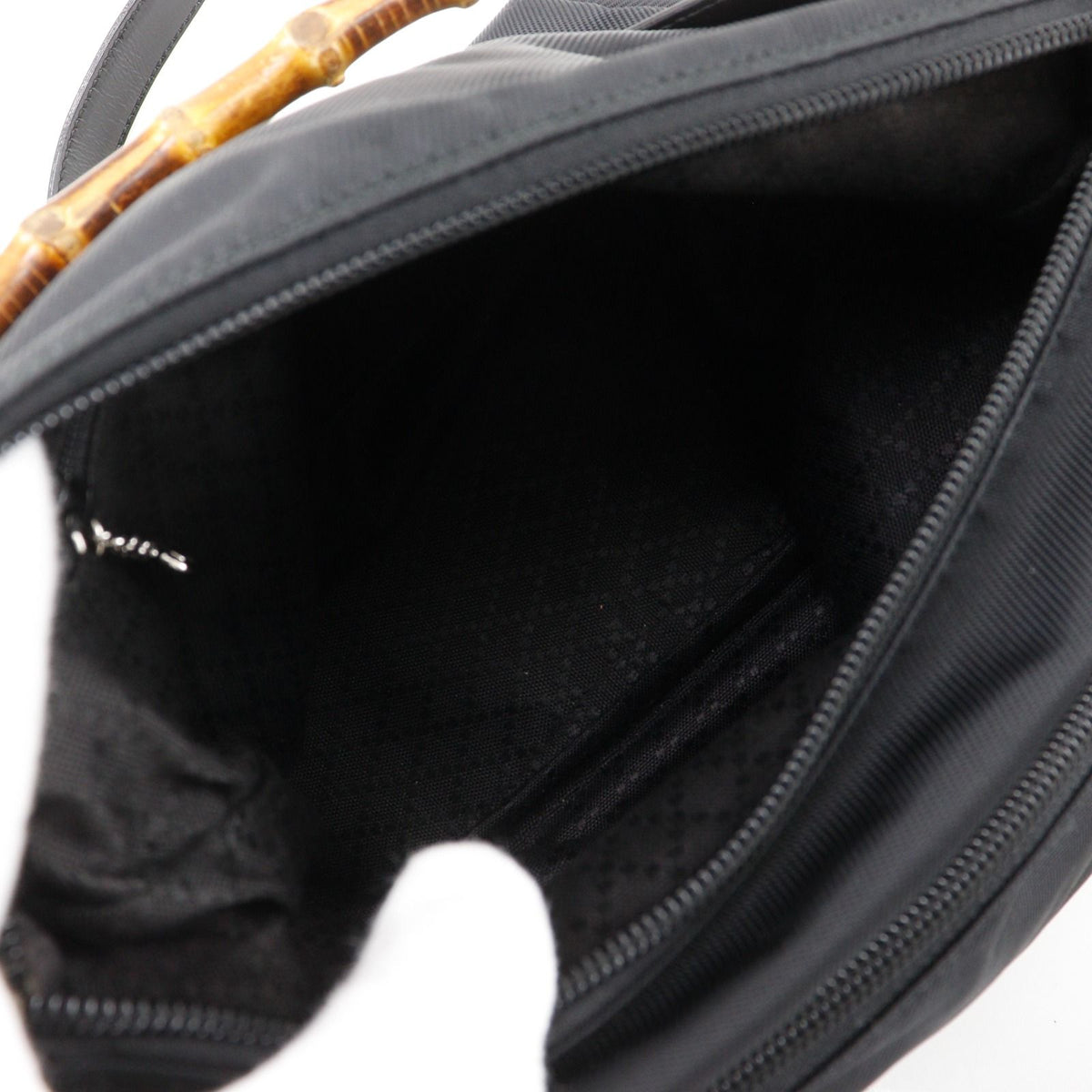 Gucci Nylon Canvas Black Shoulder Bag — view 6