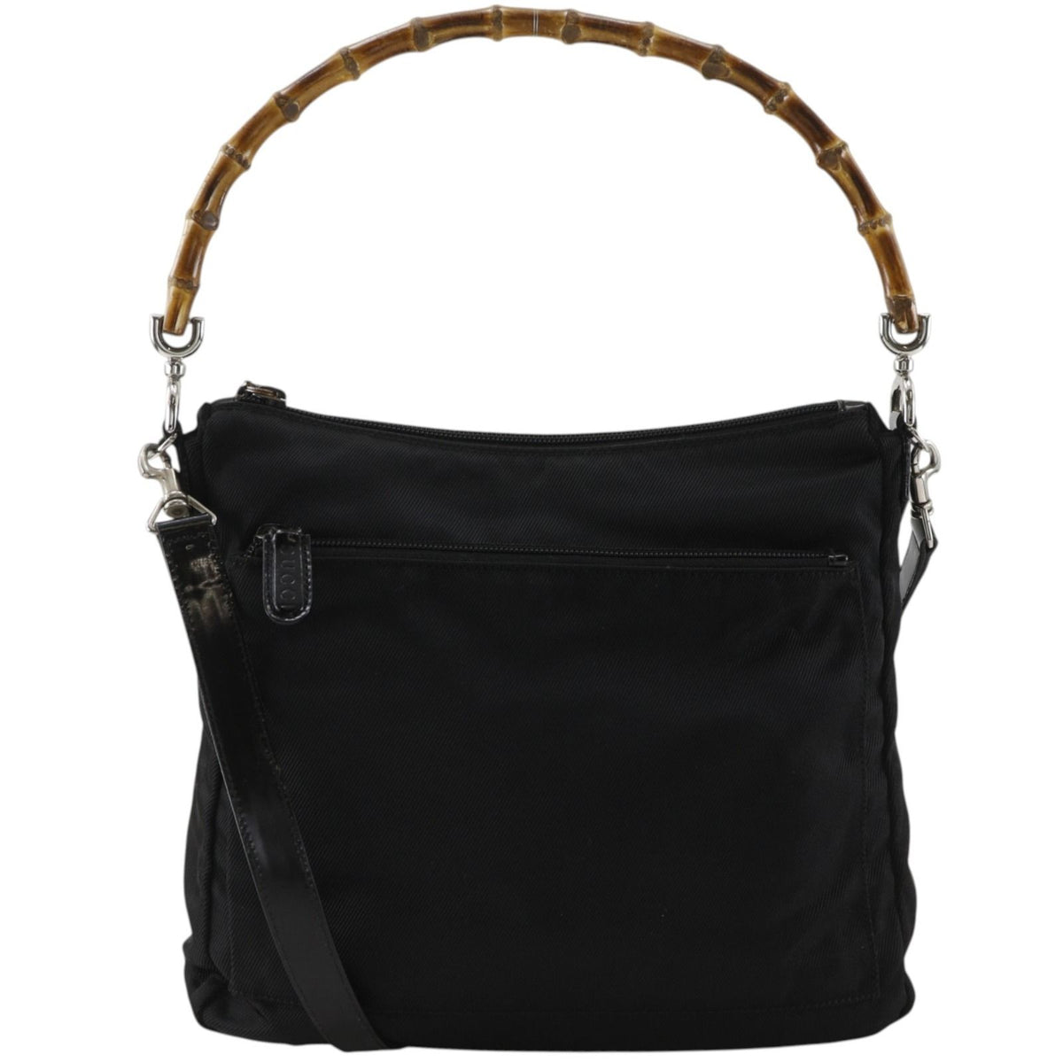 Gucci Nylon Canvas Black Shoulder Bag