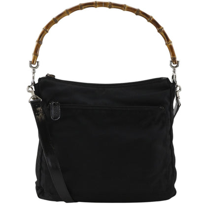 Gucci Nylon Canvas Black Shoulder Bag