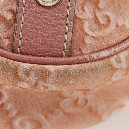 Gucci Abbey GG Suede Pink Shoulder Bag — view 4