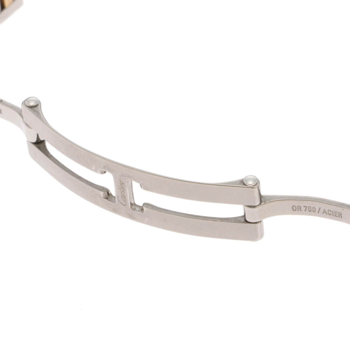 Cartier Tank Francaise SM Ivory 18k Yellow Gold Stainless Steel Quartz Watch — view 6