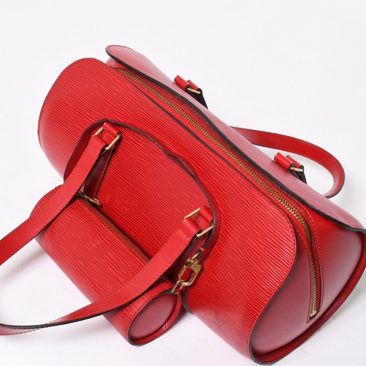 Louis Vuitton Tote Bag Epi Soufflot Red Gold — view 6