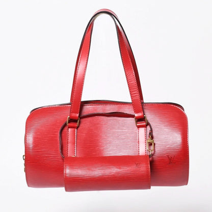 Louis Vuitton Tote Bag Epi Soufflot Red Gold