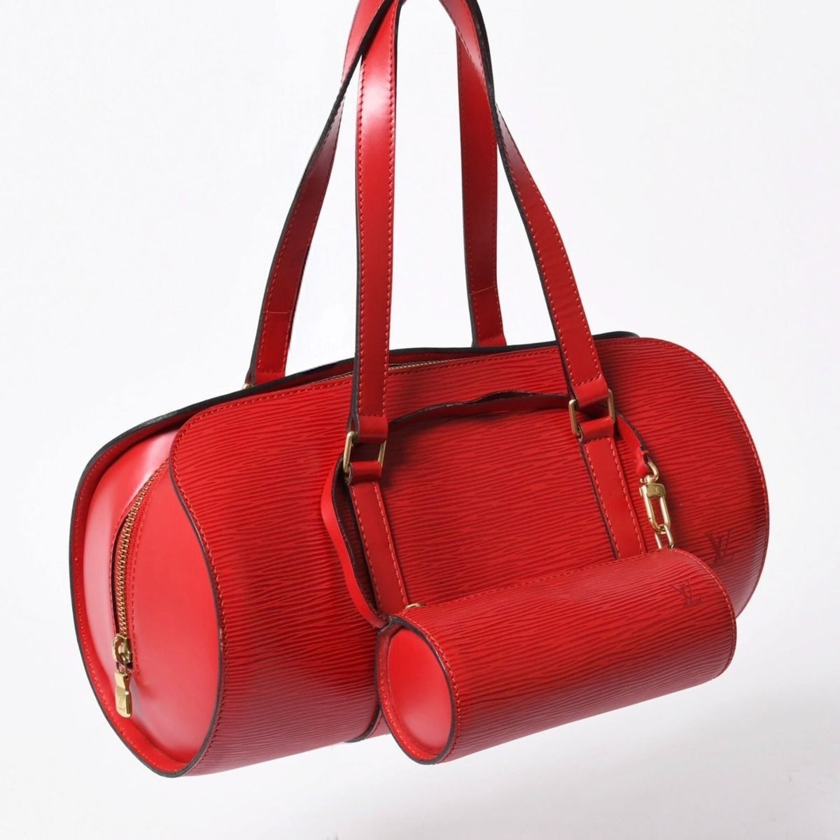 Louis Vuitton Tote Bag Epi Soufflot Red Gold — view 3