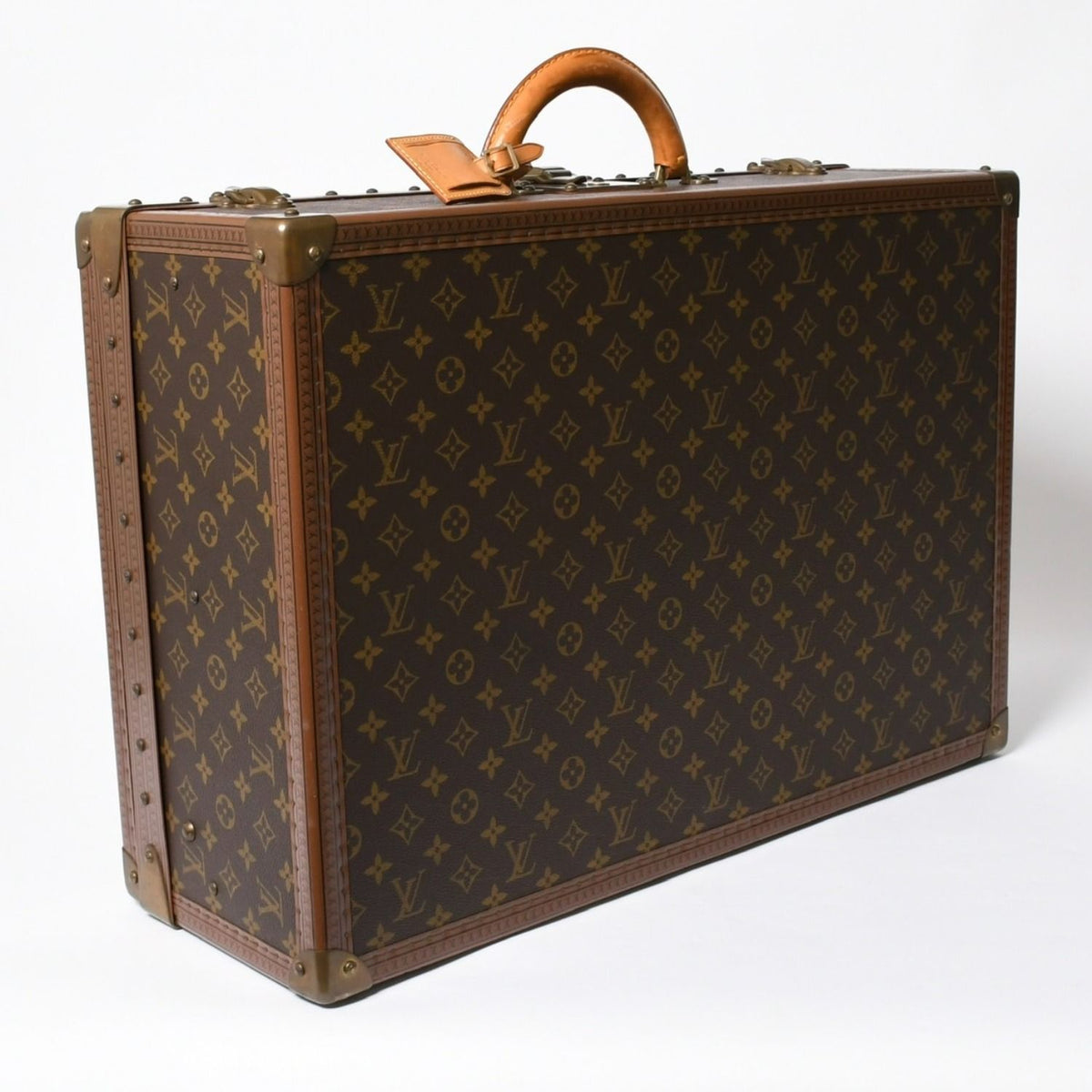 Louis Vuitton Alzer 60 Trunk Case Hard Monogram Leather — view 3
