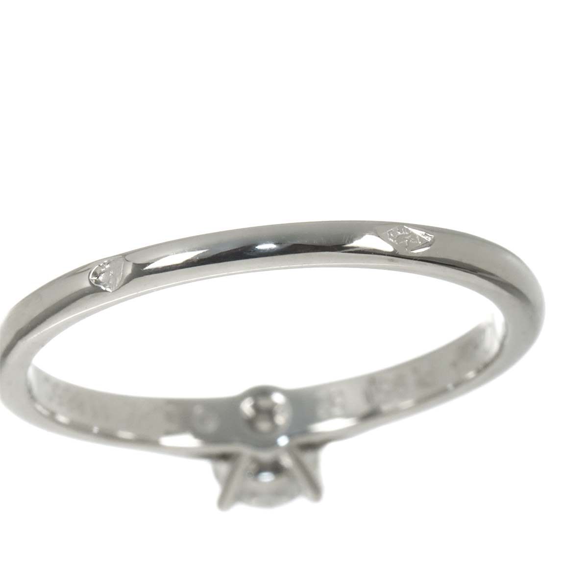 Cartier 1895 Solitaire Diamond 52 Ring Platinum — view 5