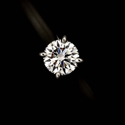 Cartier 1895 Solitaire Diamond 52 Ring Platinum — view 6