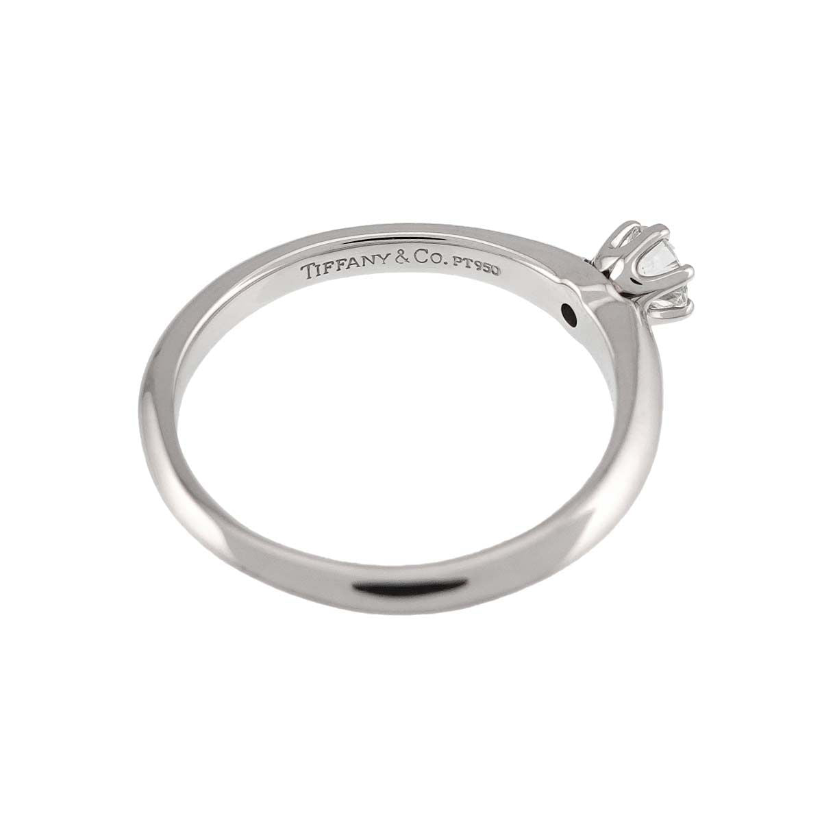 Tiffany & Co Solitaire Diamond Ring Platinum — view 4