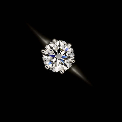 Tiffany & Co Solitaire Diamond Ring Platinum — view 6