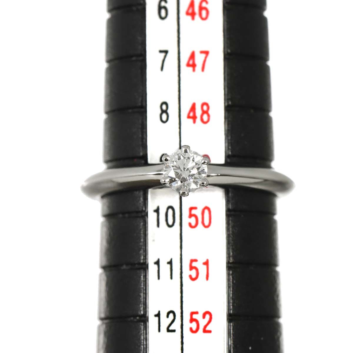 Tiffany & Co Solitaire Diamond Ring Platinum — view 7