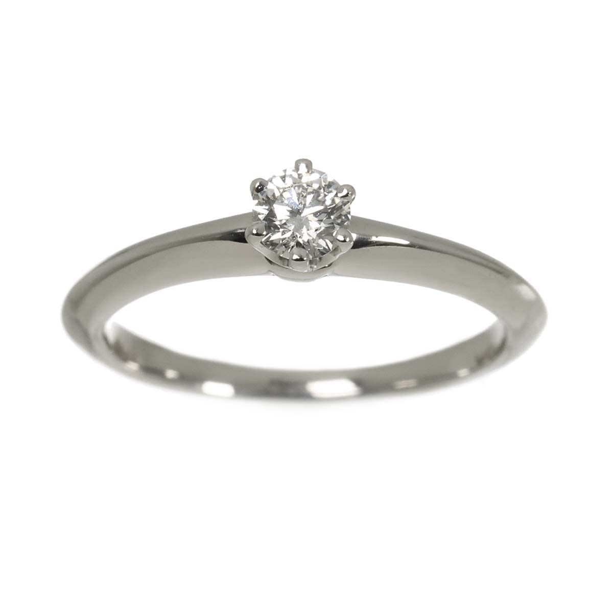 Tiffany & Co Solitaire Diamond Ring Platinum — view 2