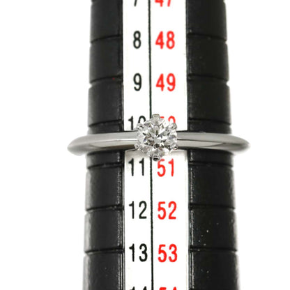 Tiffany & Co Solitaire Diamond I EX Ring Platinum — view 7