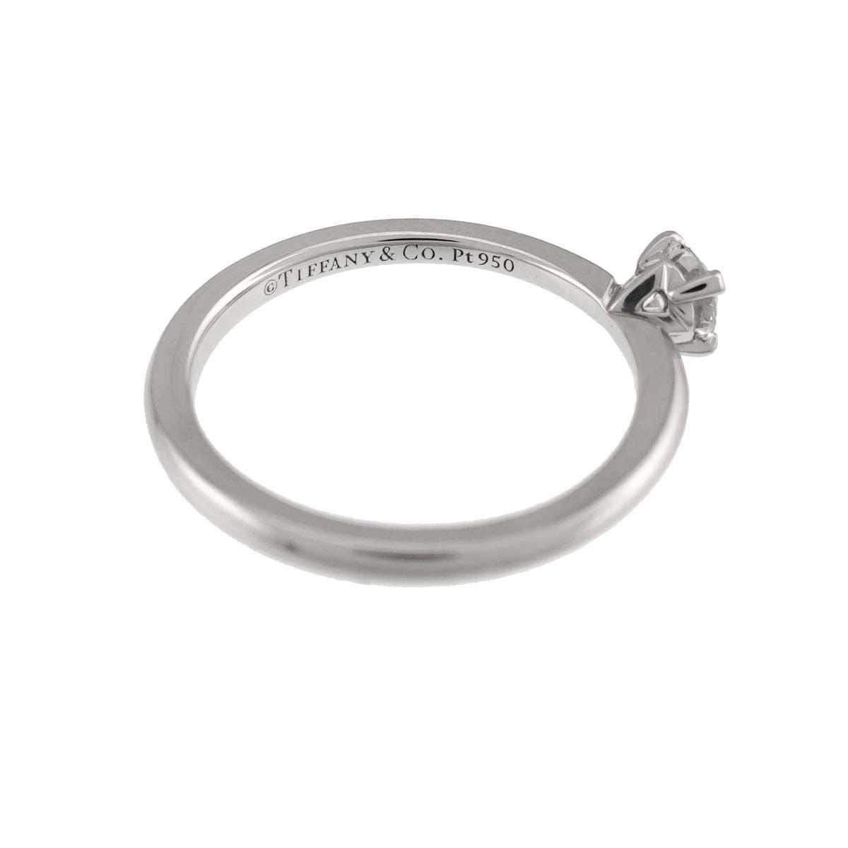 Tiffany & Co Solitaire Diamond I Ring Platinum — view 3