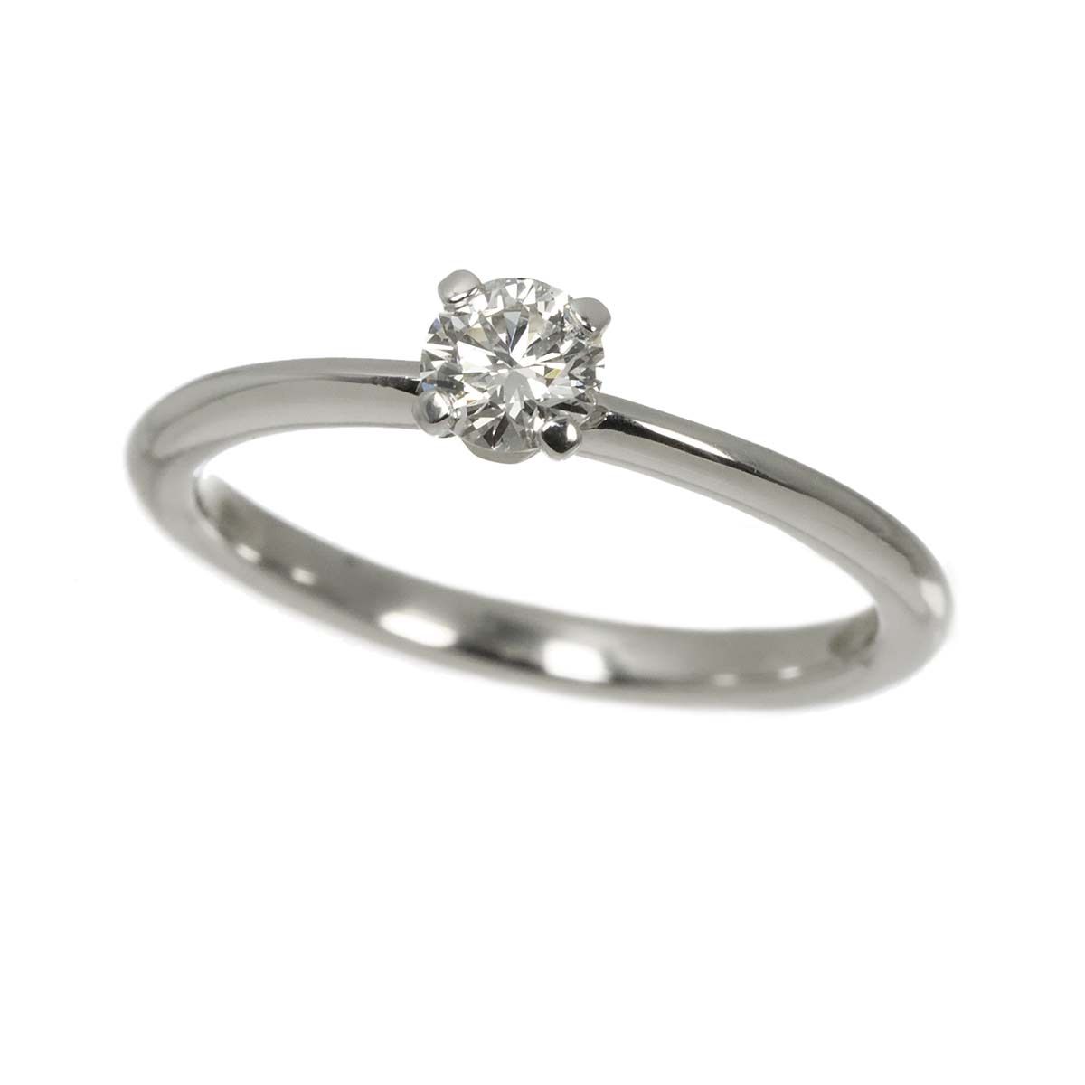 Tiffany & Co Solitaire Diamond I Ring Platinum — view 5