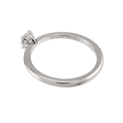 Tiffany & Co Solitaire Diamond I Ring Platinum — view 4