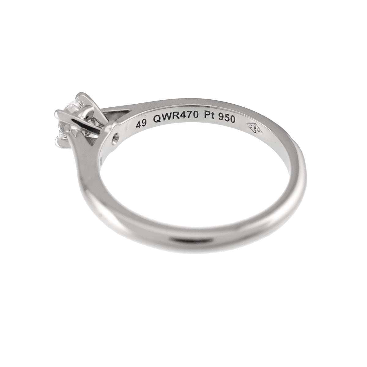 Cartier 1895 Solitaire Diamond 49 Ring Platinum — view 4