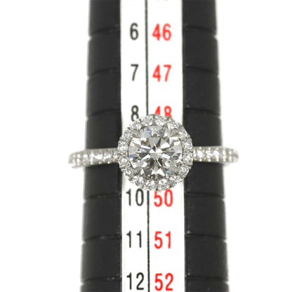 Harry Winston Round Micropave Diamond Ring Pt — view 7