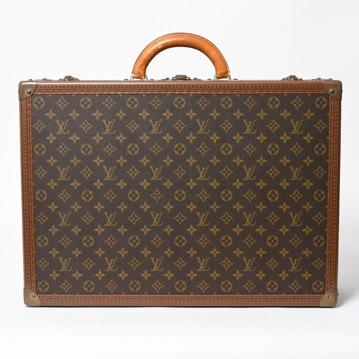 Louis Vuitton Alzer 55 Trunk Case Hard Monogram Leather