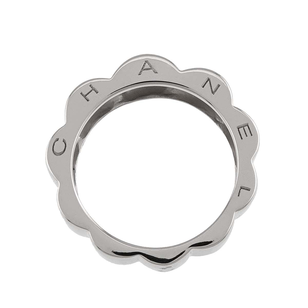 Chanel Profield Camellia 49 Ring 18K White Gold 750 — view 4