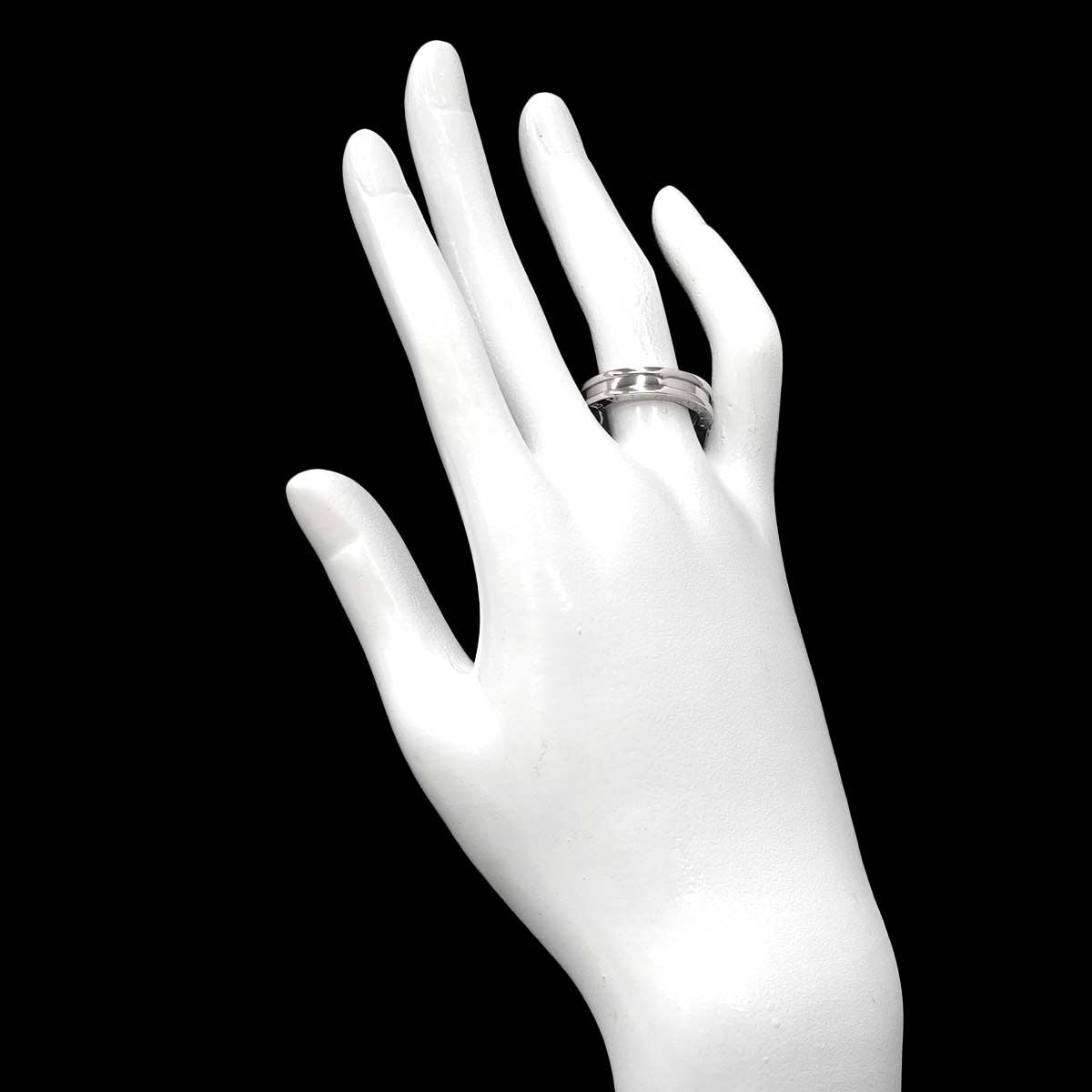 Bvlgari B.zero1 Band 54 Ring 18k White Gold 750 — view 7