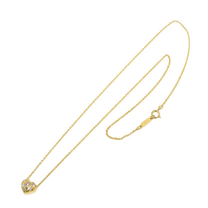 Tiffany & Co Pave Heart Diamond Necklace 41 18k Yellow Gold — view 2