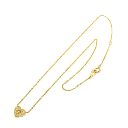 Dior Diamond Necklace 41 18k Yellow Gold 750 Heart — view 2