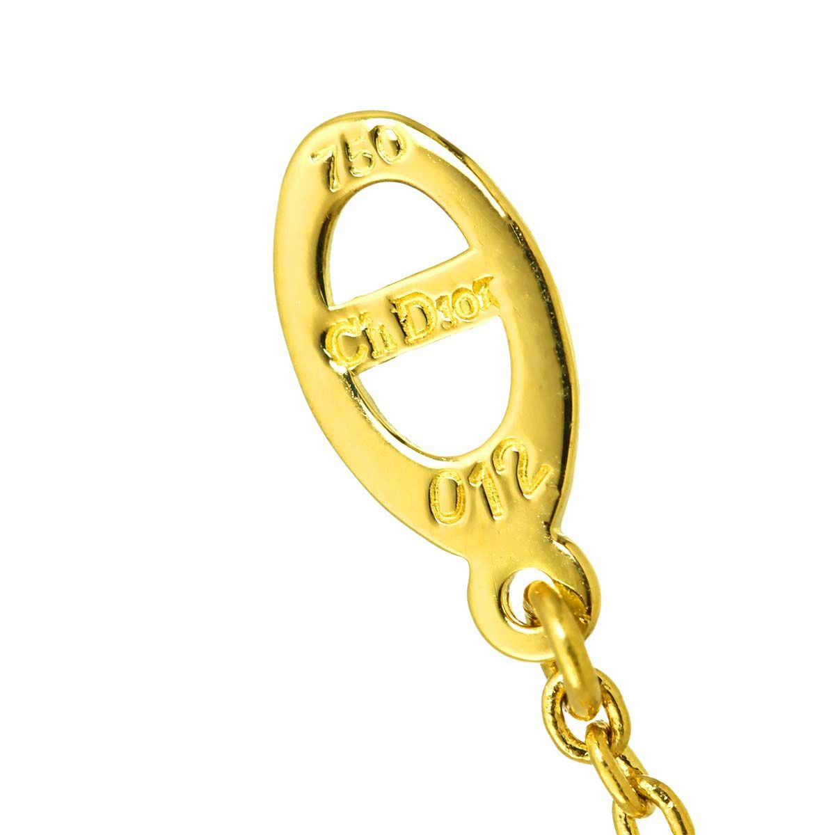 Dior Diamond Necklace 41 18k Yellow Gold 750 Heart — view 4