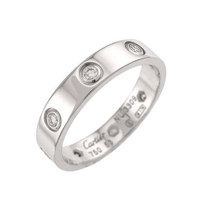 Cartier Mini Love 53 Full Diamond Ring 18k White Gold — view 4