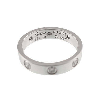 Cartier Mini Love 53 Full Diamond Ring 18k White Gold — view 3