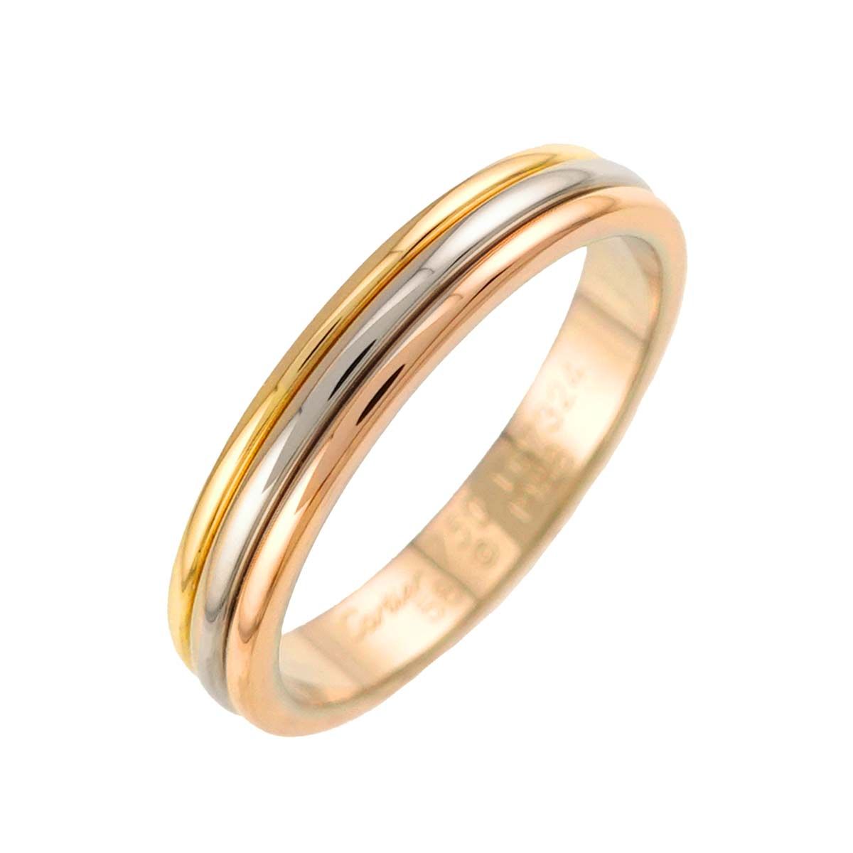 Cartier Vendome 58 Ring 18k Yellow Gold WG PG Three 750 — view 5