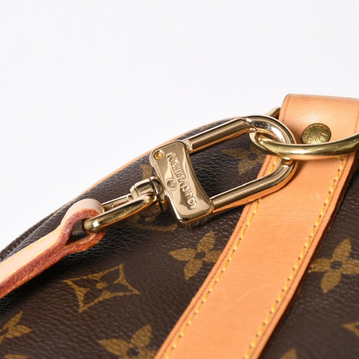 Louis Vuitton Boston Bag Keepall Bandouliere 45 Monogram Brown Gold — view 7