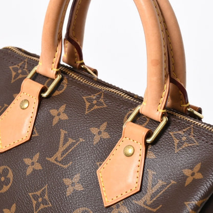 Louis Vuitton Speedy 25 Handbag Monogram Vachetta Leather Brown Gold — view 5