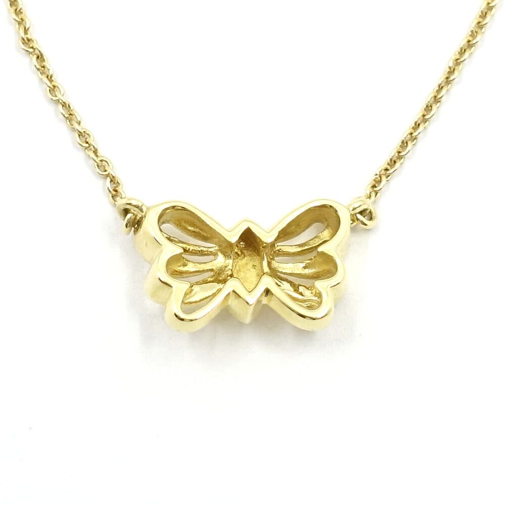 Tiffany & Co Yellow Gold Necklace Butterfly 48 — view 5